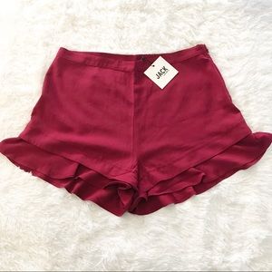 Jack by BB Dakota Boho Ruffle Trim Shorts